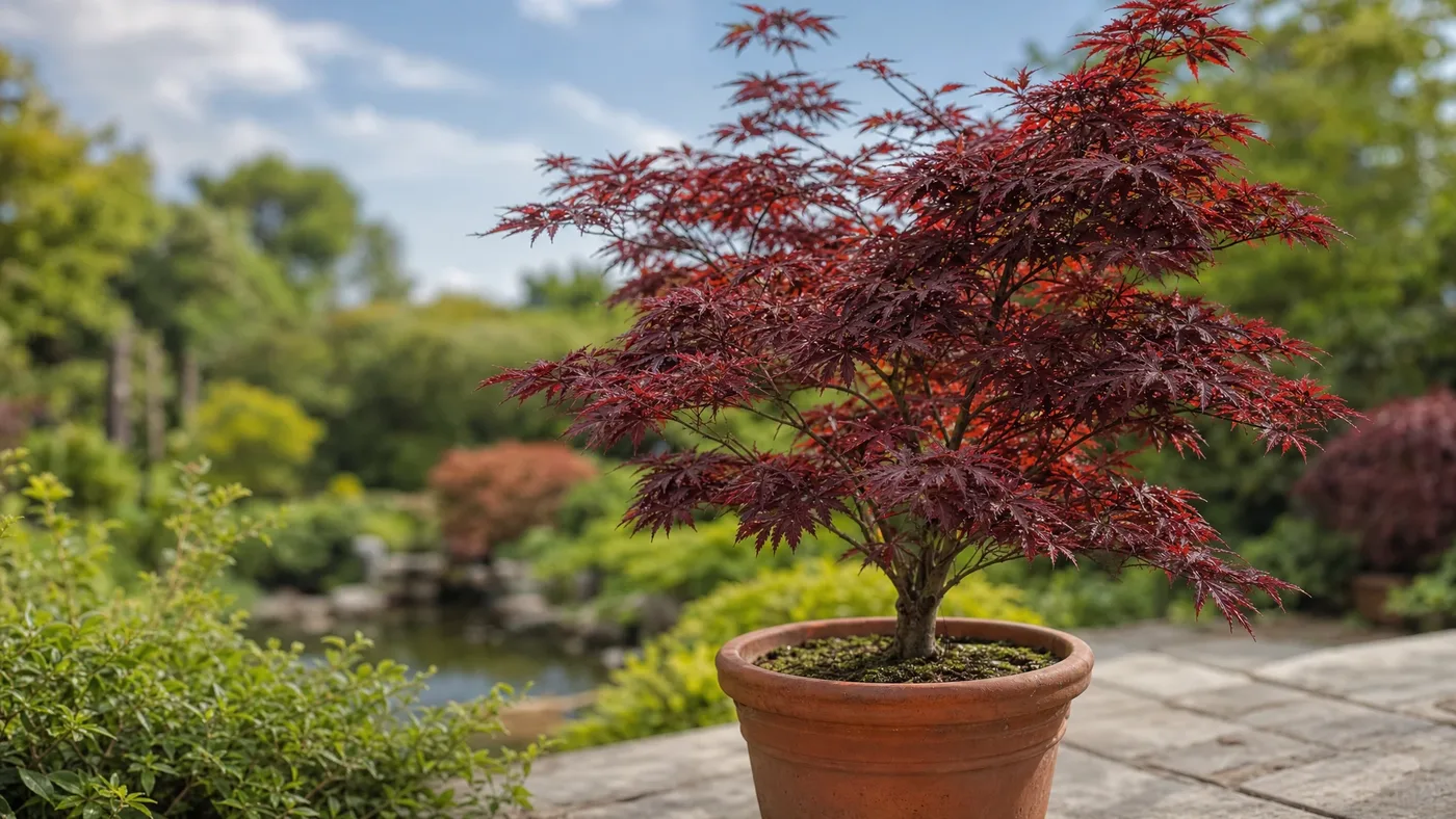 Repotting a Japanese Red Maple: Root Pruning and Mix